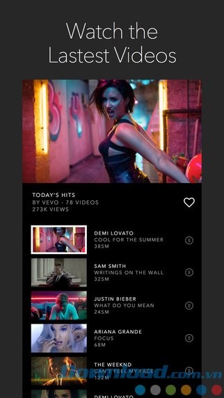 Cập nhật video nhạc mới