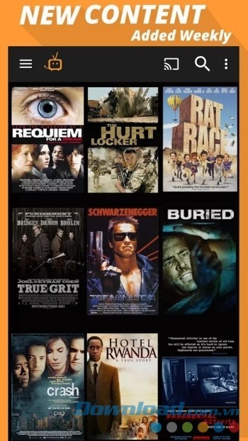 Cập nhật phim và TV Show mới trên Tubi TV vào mỗi thứ 6 hàng tuần