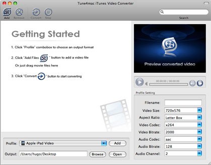 Tune4mac iTunes Video Converter