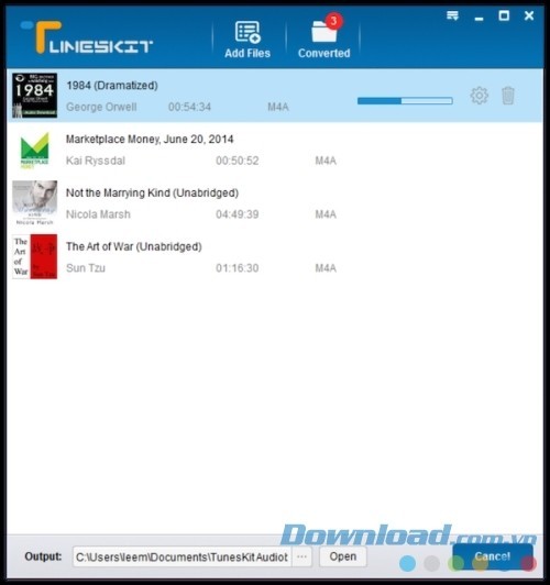 Chuyển đổi sách âm thanh iTunes với TunesKit Audiobook Converter