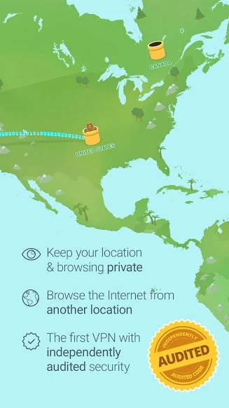 TunnelBear VPN for Android xác thực an toàn