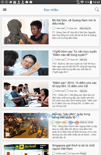 Tuổi trẻ Online cho Android