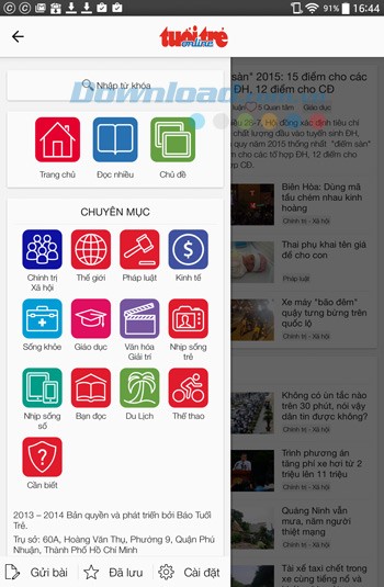 Tuổi trẻ Online cho Android