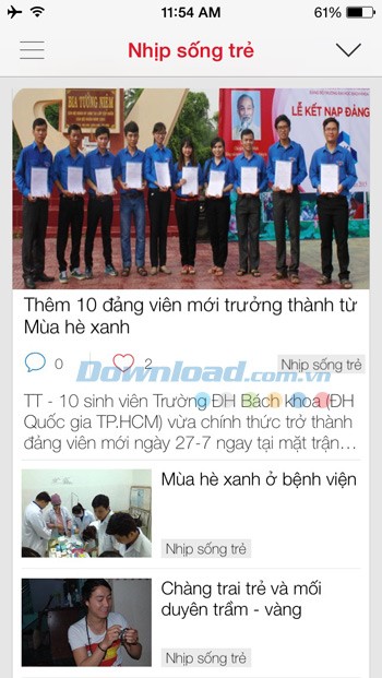 Tuổi trẻ Online cho iOS