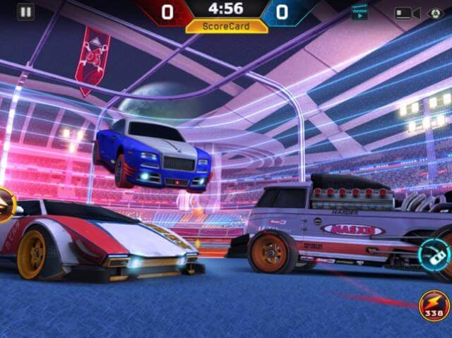 Tham gia các trận đá bóng bằng xe hơi thú vị trong game Turbo League