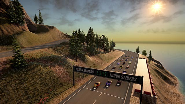 Turbo Sliders Unlimited là game đua xe top-down pha trộn giữa cổ điển với hiện đại