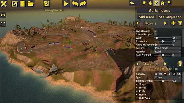 Thiết kế level và bản đồ rồi chia sẻ với cộng đồng người chơi Turbo Sliders Unlimited