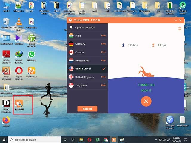 Sử dụng Turbo VPN cho phép bạn trải nghiệm tốc độ lướt web nhanh hơn