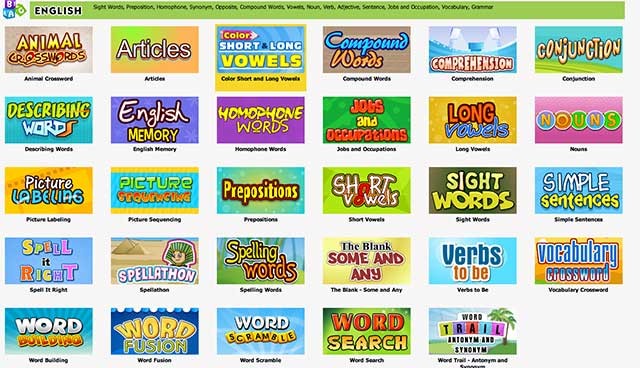 TurtleDiary là web game giáo dục với hàng nghìn hoạt động cho trẻ em