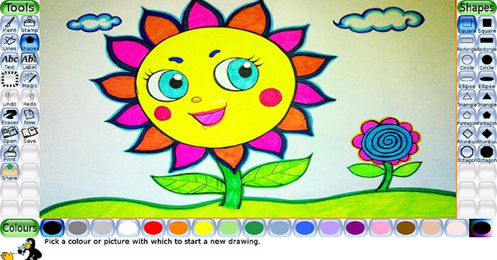 Tux Paint là một ứng dụng vẽ tranh dành cho trẻ em