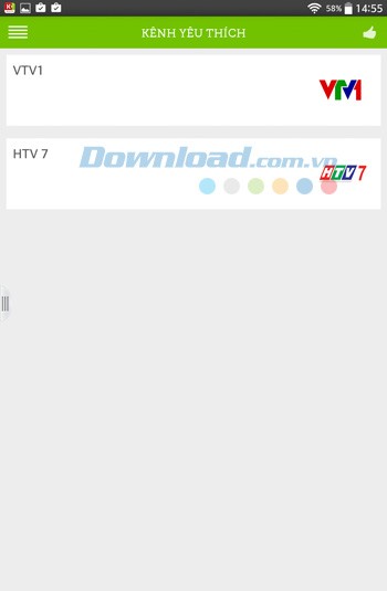 Xem Tivi Platium cho Android