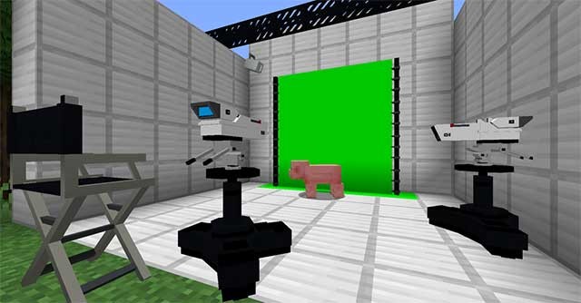 TV Studio Mod sẽ thêm các khối và vật phẩm trang trí chủ đề làm phim
