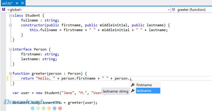TypeScript trong Visual Studio