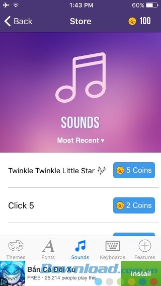 Âm bàn phím độc đáo