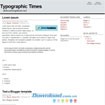 Typographic Times - Free News Blog Template
