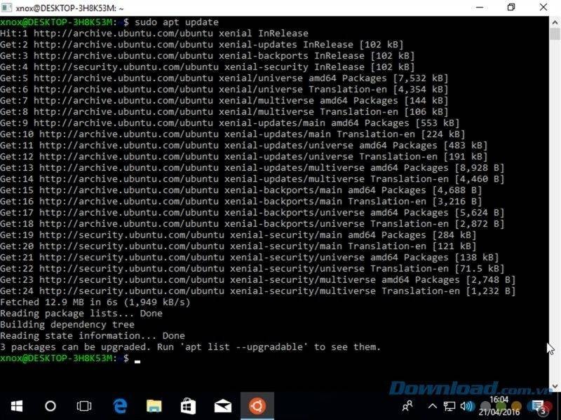 Giao diện chính của Ubuntu cho máy tính