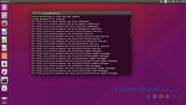 Giao diện Ubuntu Server