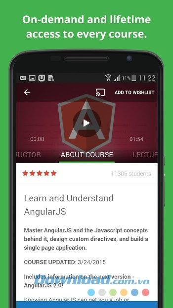 Udemy gồm các bài học được thiết kế theo nhu cầu