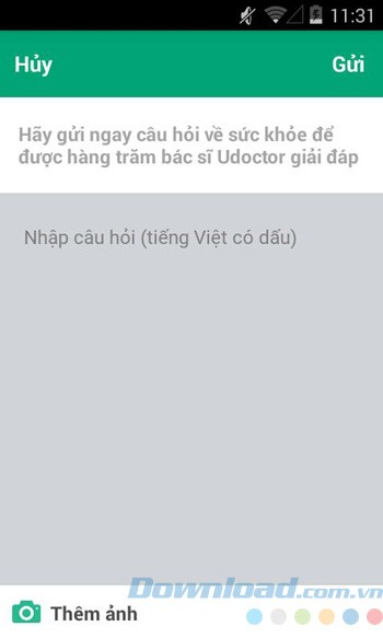 Gửi câu hỏi tới bác sĩ