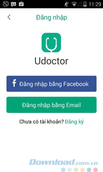 Đăng nhập tài khoản Udoctor