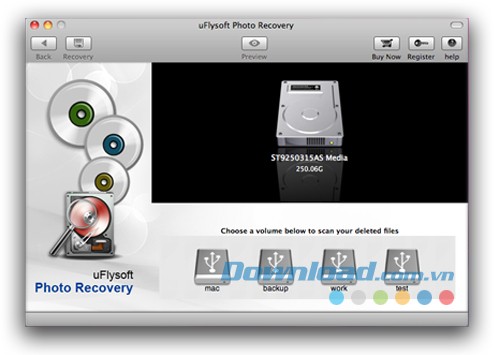 uFlysoft Photo Recovery for Mac
