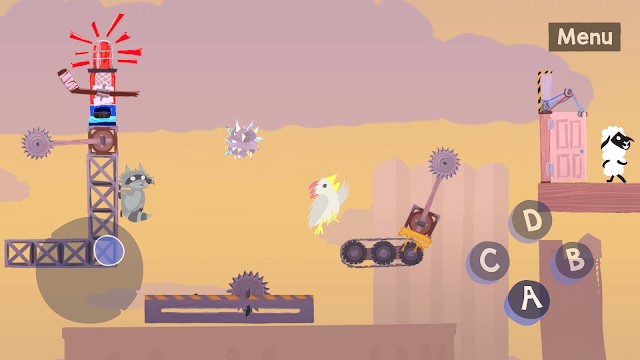 Tham gia cuộc phiêu lưu hành động platform với nhiều người bạn động vật khác trong game Ultimate Chicken Horse