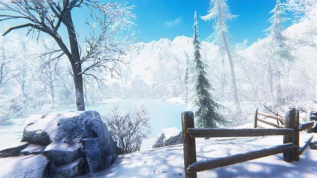 Câu cá tại nhiều địa điểm như sông băng, đầm lầy, bờ biển...