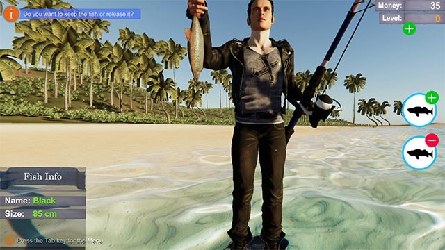 Mỗi loài cá trong Ultra Fishing game có hành vi và độ khó khác nhau khi câu