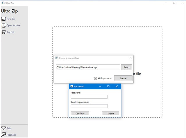 Cài mật khẩu để bảo mật file nén