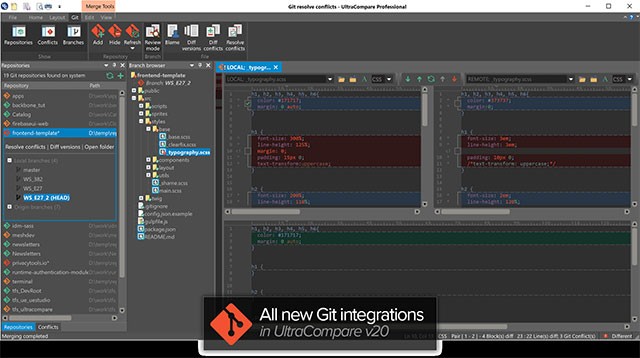 UltraCompare v20 tích hợp Git cùng nhiều cải tiến đáng chú ý