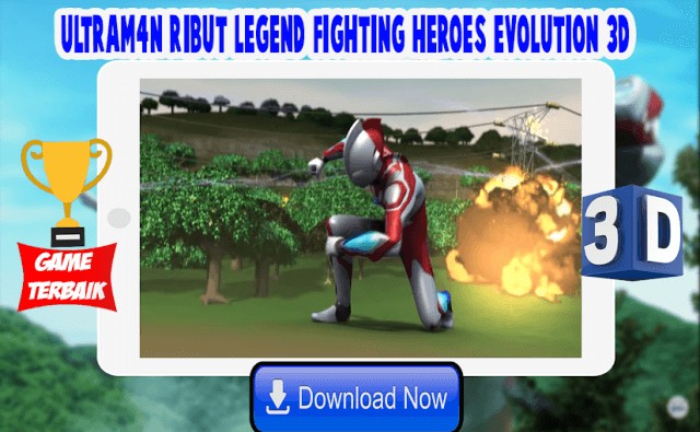 Trở thành siêu nhân điện quang và chiến đấu trong Ultrafighter3D: Ribut Legend