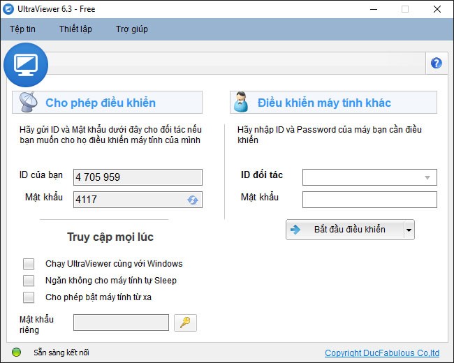 Điều khiển máy tính từ xa cực dễ dàng với UltraView 6.5