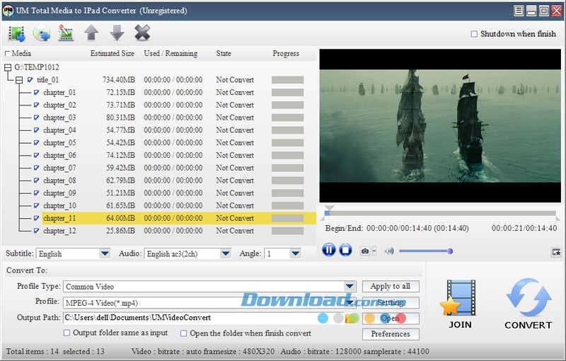 UM Total Media to iPad Converter