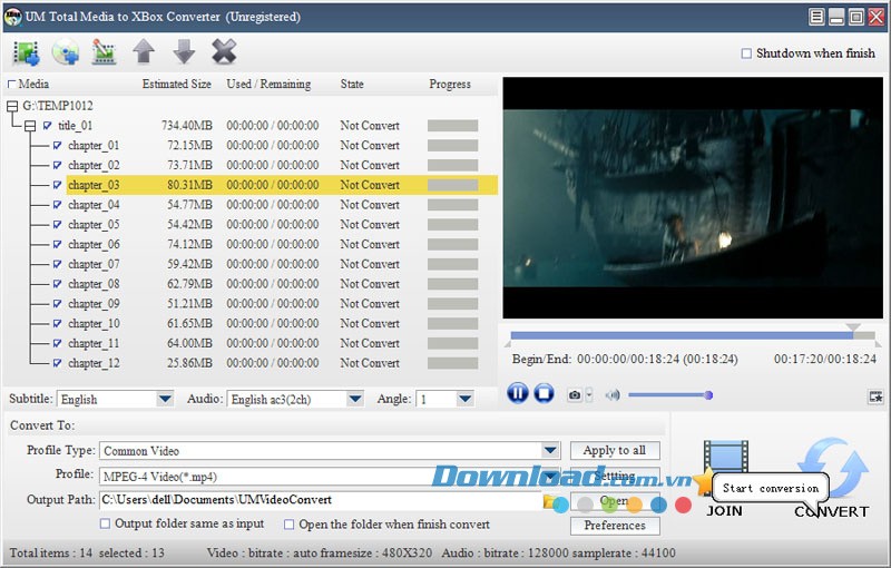 UM Total Media to XBox Converter