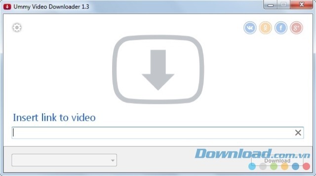 Chèn đường dẫn video khi sử dụng phần mềm tải video Ummy Video Downloader cho PC