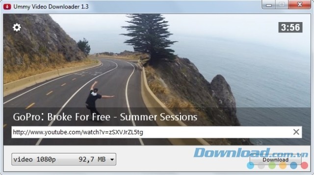 Tải video bằng ứng dụng Ummy Video Downloader cho máy tính