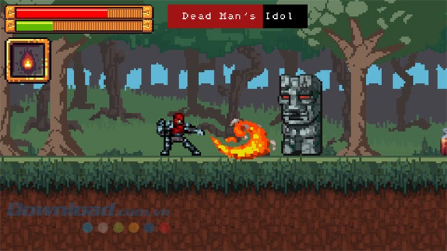 Sử dụng phép thuật của nhân vật chính trong game hành động đi cảnh Unbeliever