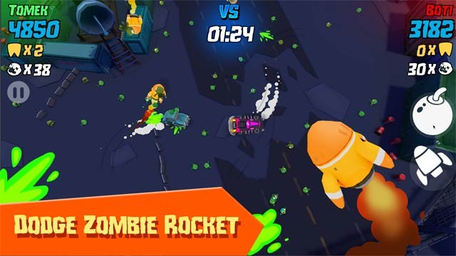 Né tránh zombie mang tên lửa