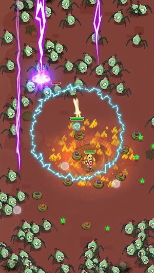 Lối chơi tương tự game Vampire Survivors