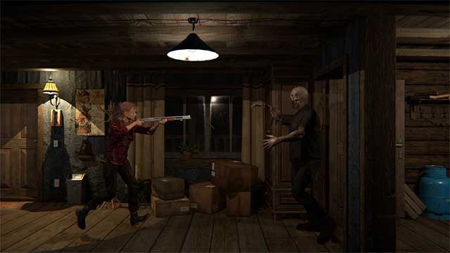 Khi đi qua các hành lang đen tối, bạn sẽ chạm trán với đủ loại zombie