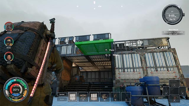 Xây dựng căn cứ trên mái nhà và sẵn sàng chiến đấu với boss, kẻ thù nhiễm bệnh