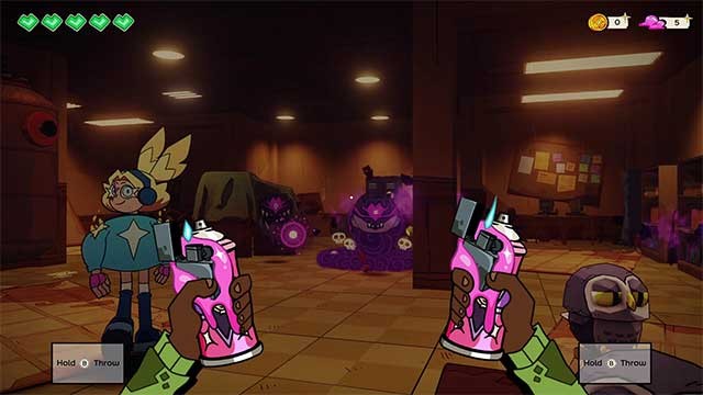 Sử dụng các công cụ thu thập được để chống lại quái vật