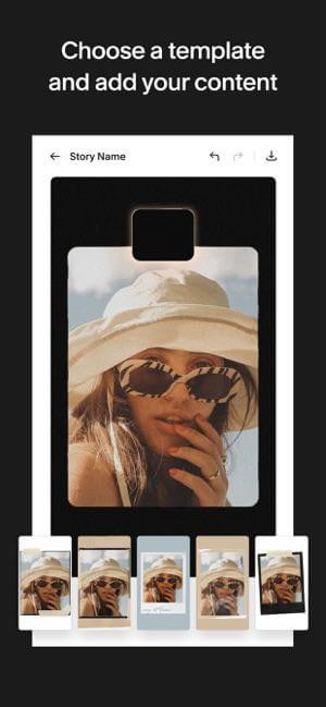 Chọn template và thêm nội dung