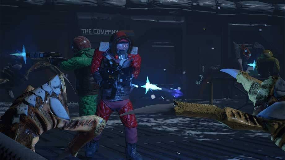 Chiến đấu với quái vật trong Unfortunate Spacemen