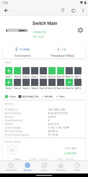 UniFi có khả năng nhận dạng kết nối Internet bị mất