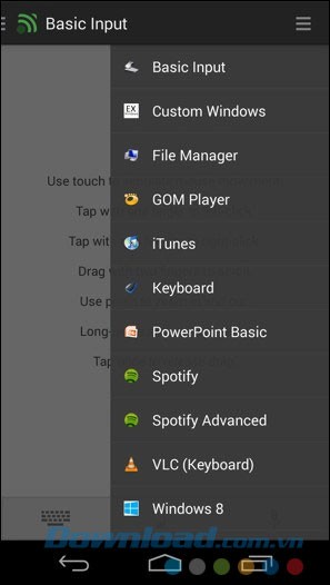 Lựa chọn input đầu vào cơ bản