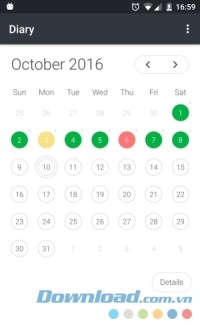 Ứng dụng viết nhật ký Universal Diary cho Android