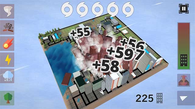 Hãy kết hợp các thảm họa thiên nhiên để vượt qua các chướng ngại vật