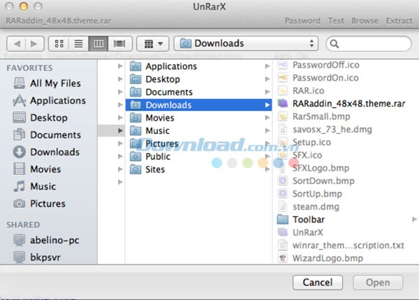 UnRarX for Mac