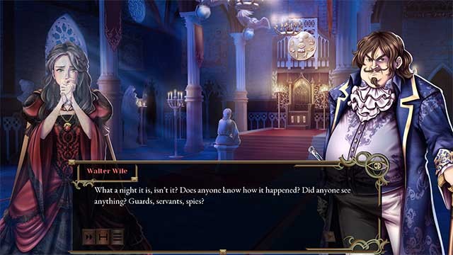 Tương tác với các nhân vật để giải đáp bí ẩn về cái chết của vua Gerard